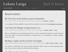 Tablet Screenshot of lukasz.langa.pl