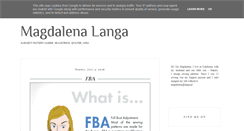 Desktop Screenshot of magdalena.langa.pl