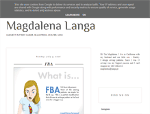 Tablet Screenshot of magdalena.langa.pl